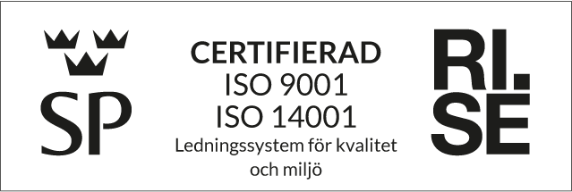 ISO 9001 ISO 14001 Kvalitets- och miljöcertifiering